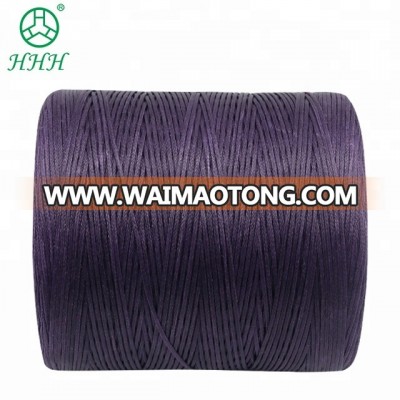 BlACK and WHITE 100%polyester flat waxed thread for leatherware