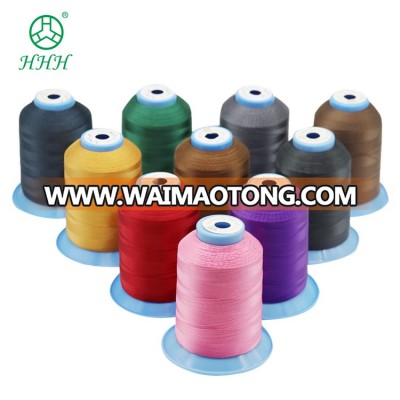 custom spun colour sewing polyester high tenacity thread